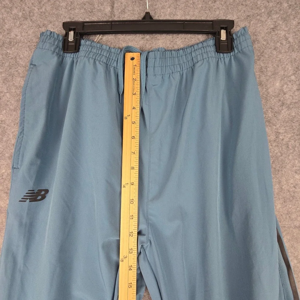 New Balance Track Pants Mens XL Blue Athletic Training Ankle Zip Pockets - Picture 6 of 12